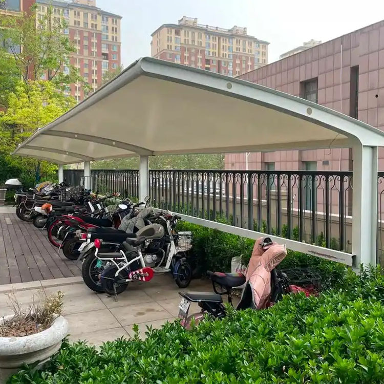 大化膜结构电动车棚